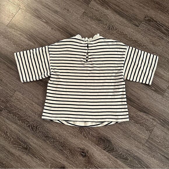 Sea New York Cream and Navy Striped Short Sleeve - Picture 9 of 9